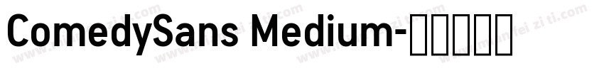 ComedySans Medium字体转换